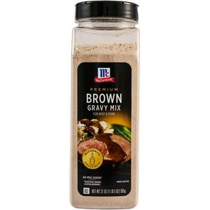 lot 2743 image: MCCORMICK, PREMIUM BROWN GRAVY MIX 21 Oz