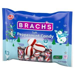 lot 2754 image: Brachs Holiday Soft Peppermin Candy - 10oz