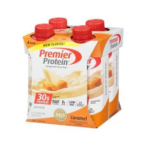 lot 2764 image: Premier Protein Shakes - Caramel - 11 fl oz4ct Bottles