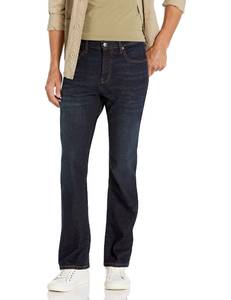 lot 2788 image: Amazon Essentials Mens Straight-Fit Bootcut Jean - Discontinued Colors, Dark Indigo Tie Dye, 32W x 32L