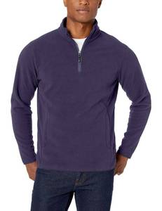 lot 2807 image: Amazon Essentials Mens Quarter-Zip Fleece Pullover Jacket, Insulated for Cold Weather, Navy, Small