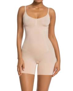 lot 2817 image: SHAPERX Bodysuit for Women Tummy Control Shapewear Mid-Thigh Seamless Full Body Shaper, SZ6224-Beige-L