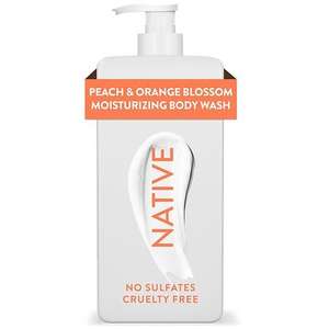 lot 2836 image: NATIVE Peach & Orange Blossom Moisturizing Body Wash 18oz