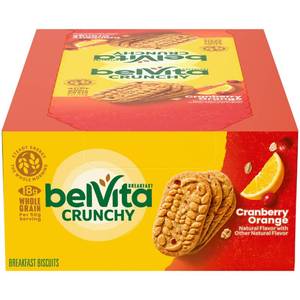 lot 2856 image: belVita Breakfast Bars Biscuits, Cranberry Orange, 8 Packs (4 Biscuits Per Pack)
