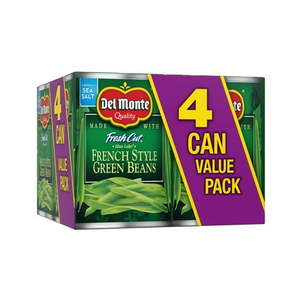 lot 2881 image: DEL MONTE FRENCH STYLE GREEN BEANS 4 14.5 OZ CANS