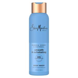 lot 2886 image: SheaMoisture Manuka Honey Oatmeal Body Wash Smooth & Exfoliating Smooth and Exfoliating body wash for 24H Visible Moisture for Healthy, Glowing Skin 18 oz