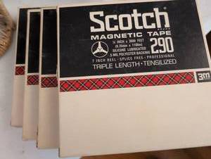 lot 3151 image: Scotch 290 Professional Reel-to-Reel Recording Tape
