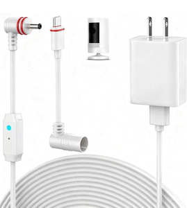lot 69944 image: 25FT Power Cord and Adapter Compatible with Ring Spotlight Cam Pro(Battery - Retail $10