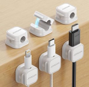 lot 69946 image: 6 Pack Magnetic Cable Clips Cable Smooth Adjustable - Retail $15