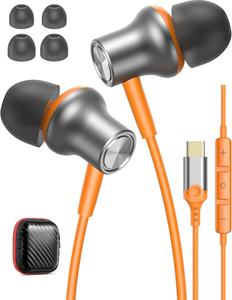 lot 69950 image: USB C Headphones Wired Earbuds - Retail $15