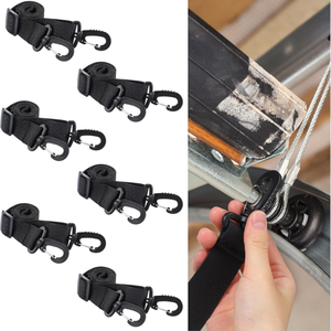 lot 69955 image: 6 Pcs Garage Mardi Gras Garage Door Banner Clamps - Retail $16
