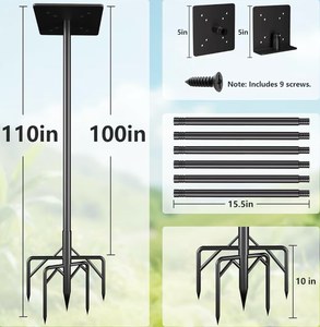 lot 69956 image: Bird Feeder Pole Kit 110 Inch - Retail $37