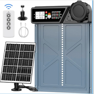 lot 69965 image: Automatic Chicken Coop Door Solar - Powered Auto Chicken Door Opener - Retail $56