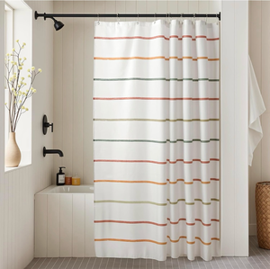 lot 70018 image: Shower Curtain Set with Hooks - Retail $20
