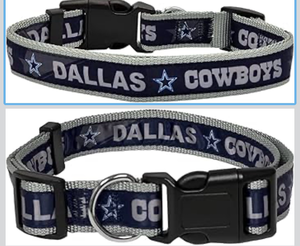 lot 70026 image: Dallas Cowboys Dog Collar, Small - Retail $10