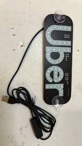 lot 70029 image: LED Uber Sign with Suction Cups - Retail $15