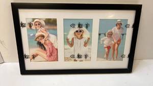 lot 70033 image: Black Multi-Photo Picture Frame - Retail $15