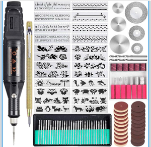 lot 70039 image: Engraving Tool Kit, Multi-Functional Electric Corded Micro Engraver Etching Pen DIY Rotary Tool - Retail $22