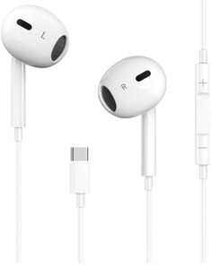 lot 70043 image: USB C Headphones for iPhone 171615 Pro Max Plus Type C Earbuds with Microphone - Retail $10