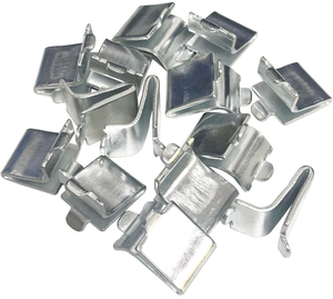 lot 70057 image: Adjustable Steel Pilaster Shelf Support Clips - Retail $10
