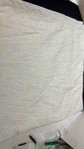 lot 70071 image: Natural White Linen Fabric Material curtain.  - Retail $15