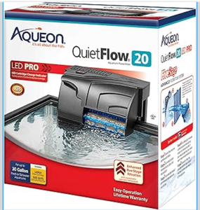lot 70100 image: Aqueon QuietFlow 20 LED PRO Aquarium Fish Tank Power Filter - Retail $35