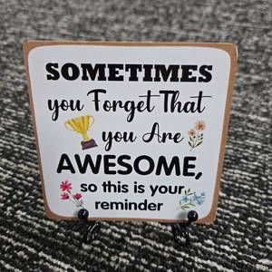lot 120 image: Inspirational Desktop Reminder Stand