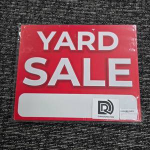 lot 129 image: 3 Piece Yard Sale Sign Set
