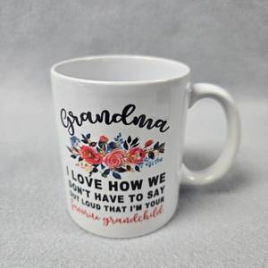 lot 143 image: Grandmother Floral Coffee Mug