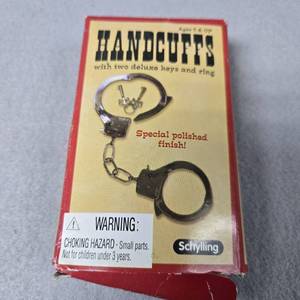 lot 165 image: Schylling Toy Handcuffs with Keys