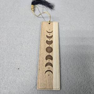 lot 180 image: Moon Phases Wooden Bookmark