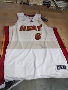 Adidas LeBron James #6 Miami Heat 2012 NBA Finals Championship Jersey - 2XL  - Retail: $0