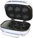 Nostalgia Electronics All League 6 Sliders Black Electric Mini Burger Grill