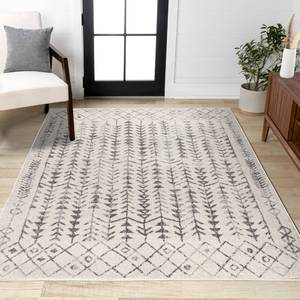 lot 73144 image: JONATHAN Y Ziri Moroccan Geometric CreamGray Indoor Area Rug, 3x5, Bohemian, Scandinavian, Easy-Cleaning for Living Room, Bedroom, Kitchen, Pet Friendly, Non-Shedding (MOH210A-3)