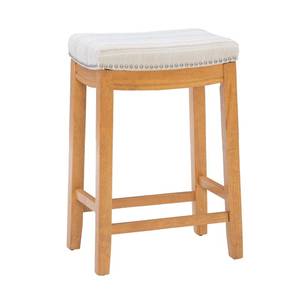 lot 73161 image: Linon Home  Kingston Rustic Striped Counter Stool, Brown