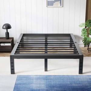 lot 21863 image: Avenco Metal Platform Bed Frame Full Size 16 Inch Noise Free Quiet Design, Heavy Duty Steel Support, Under Bed Storage, Easy Assembly, No Box Spring Needed