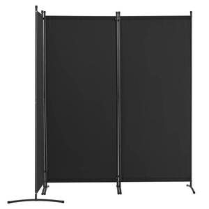 lot 11518 image: VEVOR Room Divider, 3 Panel Room Dividers and Folding Privacy Screens, Fabric Partition Room Dividers for Office, Bedroom, Dining Room, Study, Freestanding, Black