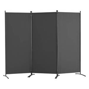 lot 20122 image: VEVOR Room Divider, 3 Panel Room Dividers and Folding Privacy Screens, Fabric Partition Room Dividers for Office, Bedroom, Dining Room, Study, Freestanding, Gray
