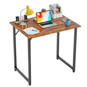lot 20141 image: PayLessHere  32 Inch Computer Desk  Vintage  Office Desk with Metal Frame, Adjustable Feet  Water-Resistant, Scratchproof Surface  Sturdy Writing Table for Home Office or Study  Pack of 1