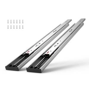 lot 20145 image: VEVOR 6 Pairs 18 Inch Soft Close Drawer Slides 14 16 18 20 22 24 Inch Heavy Duty Side Mount Rails,Ball Bearing Full Extension Noiseless Dresser Drawer Slides, 100 Lbs Load Capacity