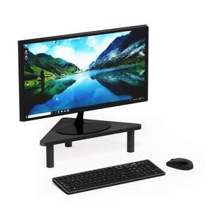 lot 20148 image: Furinno Turn-N-Tube Corner Monitor Riser Stand, EspressoBlack