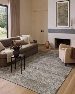 lot 20149 image: Loloi Amber Lewis Josie Collection JOS-05 DoveGold 2-0 x 5-0, .13 Pile Height, Low Profile, Machine Washable, Accent Rug