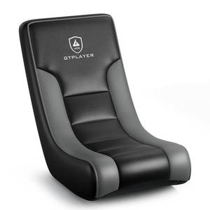 lot 20153 image: GTPLAYER Floor Rocking Gaming Chair Floor Rolling Game Chairs with Angle Limiter, Gamer Rocker Floor Seat, Compact & Lightweight, Black Gray Trim