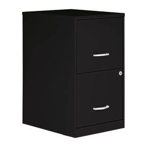 lot 50406 image: NuSparc 2 Drawer Locking Filing Cabinet  Pre-Assembled Steel Construction  Space-Saving Design is Perfect for Home and Small Office  Letter-Size  Assembled in North America