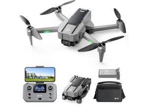 lot 16011 image: Holy Stone HS440G Drones with Camera for Adults 4k, Under 250g, FPV RC Quadcopter with Brushless Motors, 5GHz Transmission, Auto Return, Follow Me, Waypoints, Foldable - Retail $160