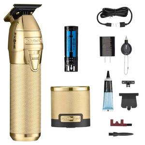lot 16013 image: BaBylissPRO FXONE Hair Trimmer with Interchangeable Battery, Electric Trimmer for Men, Titanium T-Blade for All Hair, Up to 3-Hour Runtime - Retail $260