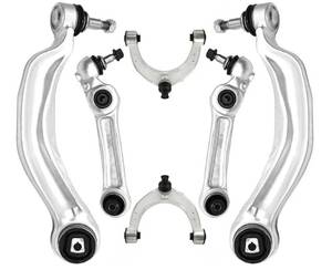 lot 16022 image: Front Upper and Lower Control Arm with Ball Joint, Suspension Control Arm Kit 6 Pcs Compatible with BMW 5 7 Series 535i GT 550i GT 740i 740Li 750i 760Li Alpina B7 Front Control Arm Kit - Retail $334