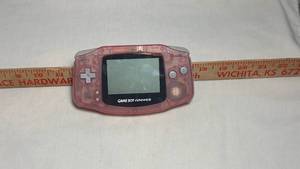 Nintendo Game Boy Advance Pink Translucent Console *****see description for more info