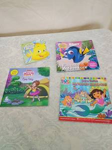 lot 40 image: Disney Childrens Book Bundle - Finding Dory, Dora, Fancy Nancy & Little Mermaid