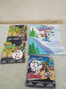lot 45 image: Childrens Book & Temporary Tattoo Bundle Set